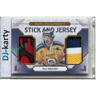 2024/25 Goal Cards Maxa liga 1. série #SJ-02 Petr Mrázek Stick & Jersey 19/20