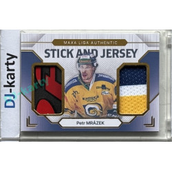 2024/25 Goal Cards Maxa liga 1. série #SJ-02 Petr Mrázek Stick & Jersey 19/20