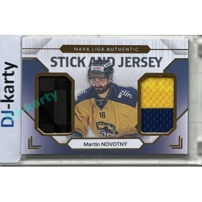 2024/25 Goal Cards Maxa liga 1. série #SJ-04 Martin Novotný Stick & Jersey 20/20