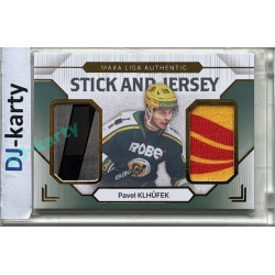 2024/25 Goal Cards Maxa liga 1. série #SJ-06 Pavel Klhůfek Stick & Jersey 19/20