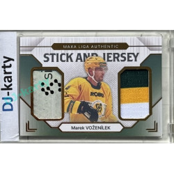 2024/25 Goal Cards Maxa liga 1. série #SJ-07 Marek Voženílek Stick & Jersey 20/20