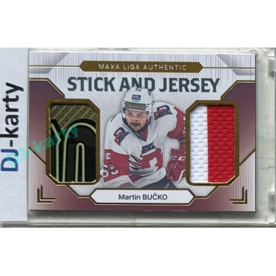 2024/25 Goal Cards Maxa liga 1. série #SJ-12 Martin Bučko Stick & Jersey 20/20