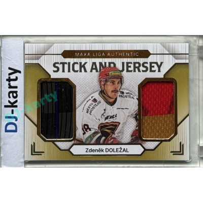 2024/25 Goal Cards Maxa liga 1. série #SJ-19 Zdeněk Doležal Stick & Jersey 20/20