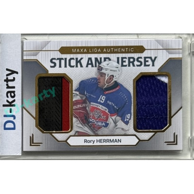 2024/25 Goal Cards Maxa liga 1. série #SJ-23 Rory Herrman Stick & Jersey 20/20