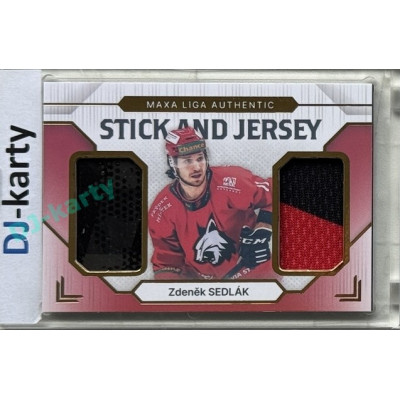 2024/25 Goal Cards Maxa liga 1. série #SJ-24 Zdeněk Sedlák Stick & Jersey 20/20