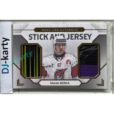 2024/25 Goal Cards Maxa liga 1. série #SJ-26 Marek Berka Stick & Jersey 19/20