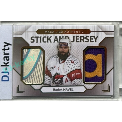 2024/25 Goal Cards Maxa liga 1. série #SJ-27 Radek Havel Stick & Jersey 19/20