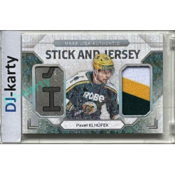 2024/25 Goal Cards Maxa liga 1. série #SJ-06 Pavel Klhůfek Stick & Jersey 1/5