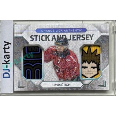 2024/25 Goal Cards Maxa liga 1. série #SJ-28 David Štich Stick & Jersey 1/5