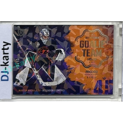 2024/25 Goal Cards Maxa liga 1. série #GT-09 Martin Michajlov Goalie Team Parallel xx/15