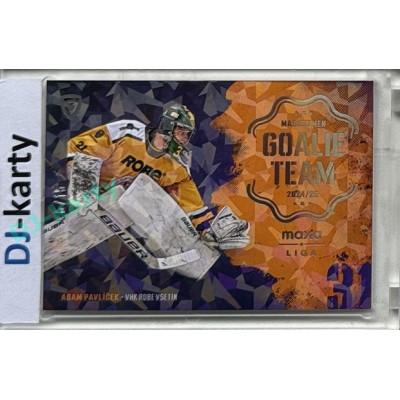 2024/25 Goal Cards Maxa liga 1. série #GT-27 Adam Pavlíček Goalie Team Parallel xx/15