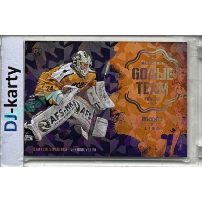 2024/25 Goal Cards Maxa liga 1. série #GT-28 Santeri Lipiäinen Goalie Team Parallel xx/15