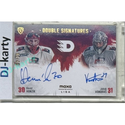 2024/25 Goal Cards Maxa liga 1. série #DS-HV David Honzík / Jakub Vondraš Double Signatures xx/20