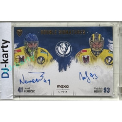 2024/25 Goal Cards Maxa liga 1. série #DS-NM Josef Němeček / Vojtěch Mokry Double Signatures xx/20