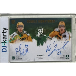 2024/25 Goal Cards Maxa liga 1. série #DS-KJ Pavel Klhůfek / Vít Jonák Double Signatures xx/20