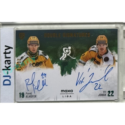 2024/25 Goal Cards Maxa liga 1. série #DS-KJ Pavel Klhůfek / Vít Jonák Double Signatures xx/20