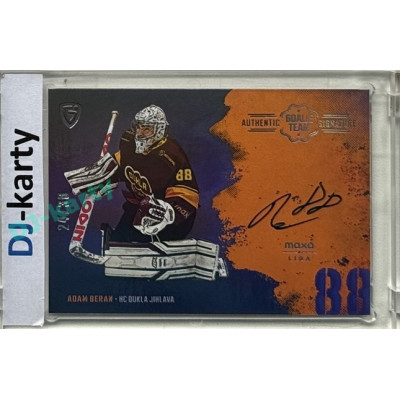 2024/25 Goal Cards Maxa liga 1. série #ASGT-02 Adam Beran Goalie Team Signature xx/30
