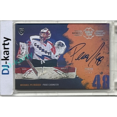 2024/25 Goal Cards Maxa liga 1. série #ASGT-06 Michael Petrásek Goalie Team Signature xx/30