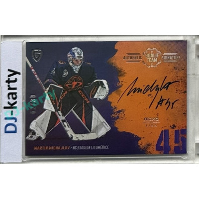2024/25 Goal Cards Maxa liga 1. série #ASGT-09 Martin Michajlov Goalie Team Signature xx/30