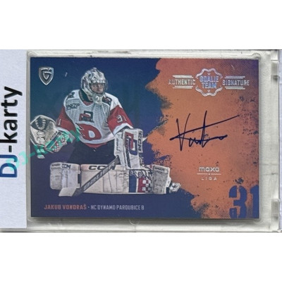 2024/25 Goal Cards Maxa liga 1. série #ASGT-12 Jakub Vondraš Goalie Team Signature xx/30