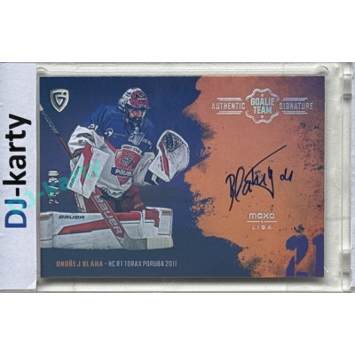 2024/25 Goal Cards Maxa liga 1. série #ASGT-13 Ondřej Bláha Goalie Team Signature xx/30