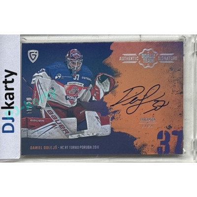 2024/25 Goal Cards Maxa liga 1. série #ASGT-14 Daniel Dolejš Goalie Team Signature xx/30