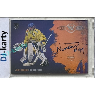 2024/25 Goal Cards Maxa liga 1. série #ASGT-15 Josef Němeček Goalie Team Signature xx/30