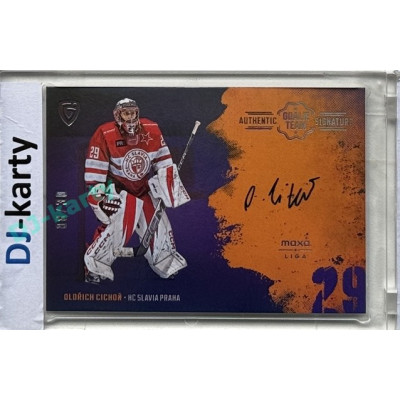 2024/25 Goal Cards Maxa liga 1. série #ASGT-19 Oldřich Cichoň Goalie Team Signature xx/30