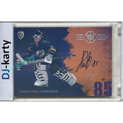 2024/25 Goal Cards Maxa liga 1. série #ASGT-23 Vladislav Habal Goalie Team Signature xx/30