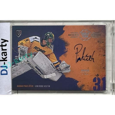 2024/25 Goal Cards Maxa liga 1. série #ASGT-27 Adam Pavlíček Goalie Team Signature xx/30