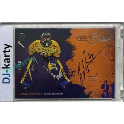 2024/25 Goal Cards Maxa liga 1. série #ASGT-29 Jaroslav Pavelka Goalie Team Signature xx/30
