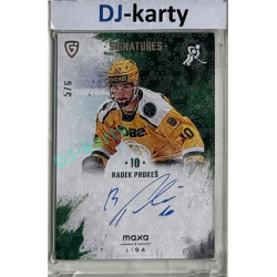 2024/25 Goal Cards Maxa liga 1. série #S-VS1 Radek Prokeš Signatures 5/6