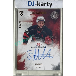 2024/25 Goal Cards Maxa liga 1. série #S-SL2 Martin Šťovíček Signatures xx/20