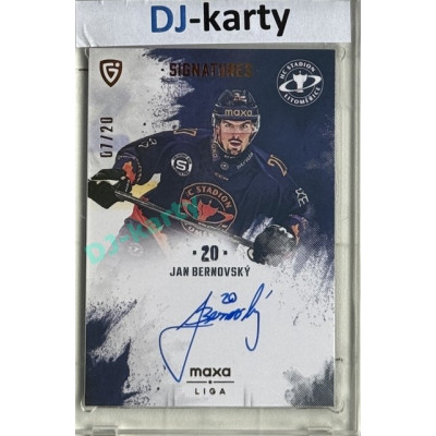 2024/25 Goal Cards Maxa liga 1. série #S-LI2 Jan Bernovský Signatures xx/20