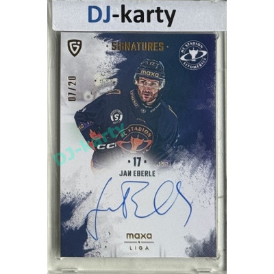 2024/25 Goal Cards Maxa liga 1. série #S-LI3 Jan Eberle Signatures xx/20