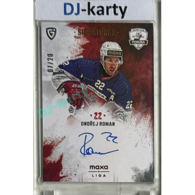2024/25 Goal Cards Maxa liga 1. série #S-PO1 Ondřej Roman Signatures xx/20
