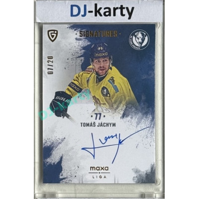 2024/25 Goal Cards Maxa liga 1. série #S-PV3 Tomáš Jáchym Signatures xx/20