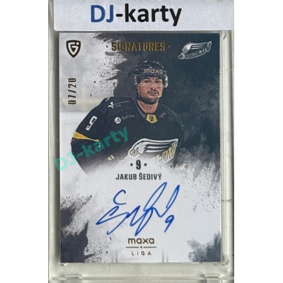 2024/25 Goal Cards Maxa liga 1. série #S-SO3 Jakub Šedivý Signatures xx/20