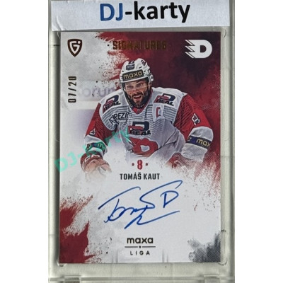 2024/25 Goal Cards Maxa liga 1. série #S-PA2 Tomáš Kaut Signatures xx/20