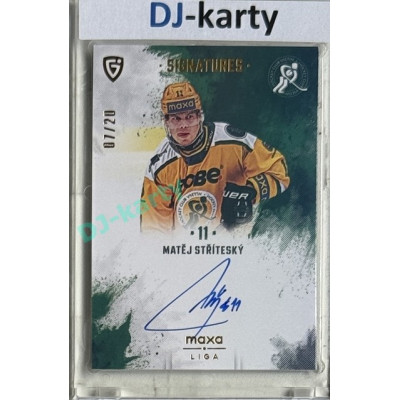 2024/25 Goal Cards Maxa liga 1. série #S-VS2 Matěj Stříteský Signatures xx/20