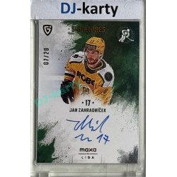 2024/25 Goal Cards Maxa liga 1. série #S-VS3 Jan Zahradníček Signatures xx/20