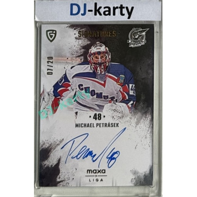 2024/25 Goal Cards Maxa liga 1. série #S-CH1 Michael Petrásek Signatures xx/20