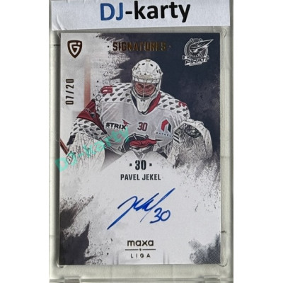 2024/25 Goal Cards Maxa liga 1. série #S-CH2 Pavel Jekel Signatures xx/20