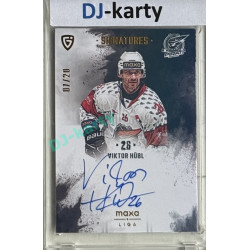 2024/25 Goal Cards Maxa liga 1. série #S-CH3 Viktor Hübl Signatures xx/20