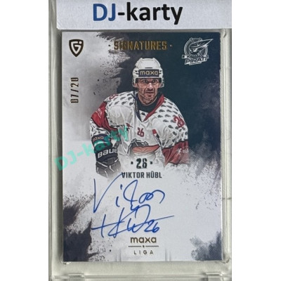 2024/25 Goal Cards Maxa liga 1. série #S-CH3 Viktor Hübl Signatures xx/20