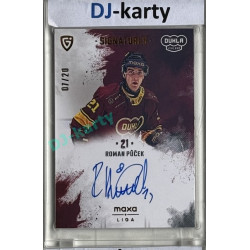 2024/25 Goal Cards Maxa liga 1. série #S-JI4 Roman Půček Signatures xx/20