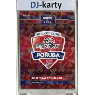 2024/25 Goal Cards Maxa liga 1. série #C-01 HC Poruba 2011 Club Logo Parallel xx/15