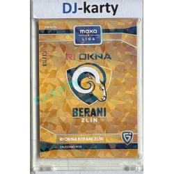 2024/25 Goal Cards Maxa liga 1. série #C-06 Berani Zlín Club Logo Parallel xx/15