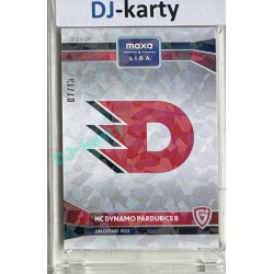 2024/25 Goal Cards Maxa liga 1. série #C-10 HC Dynamo Pardubice B Club Logo Parallel xx/15