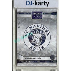2024/25 Goal Cards Maxa liga 1. série #C-12 SC Marimex Kolín Club Logo Parallel xx/15